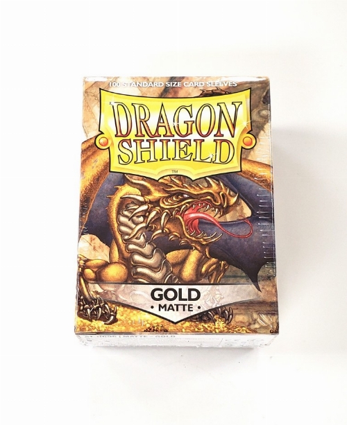 Dragon Shield: Gold Matte - Standard Size (NEW)