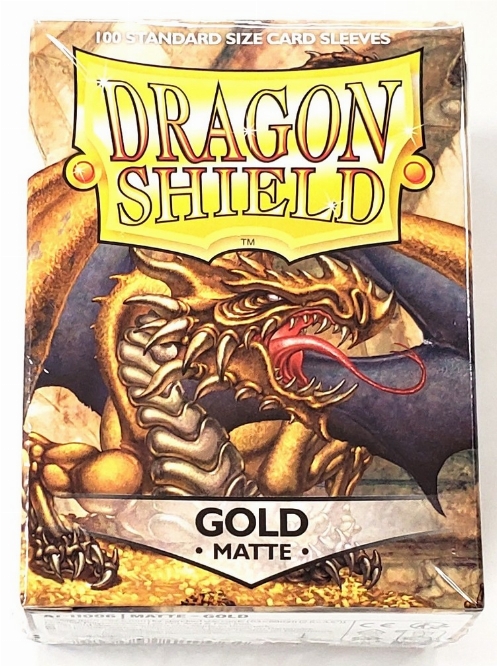 Dragon Shield: Gold Matte - Standard Size (NEW)