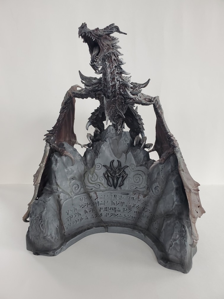 Elder Scrolls V Skyrim Collector's Edition Alduin Dragon Statue with Base