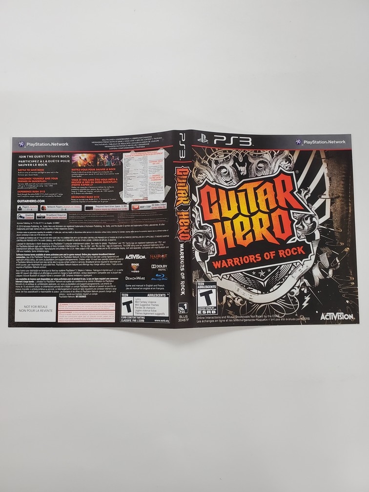 Guitar Hero: Warriors of Rock (B)