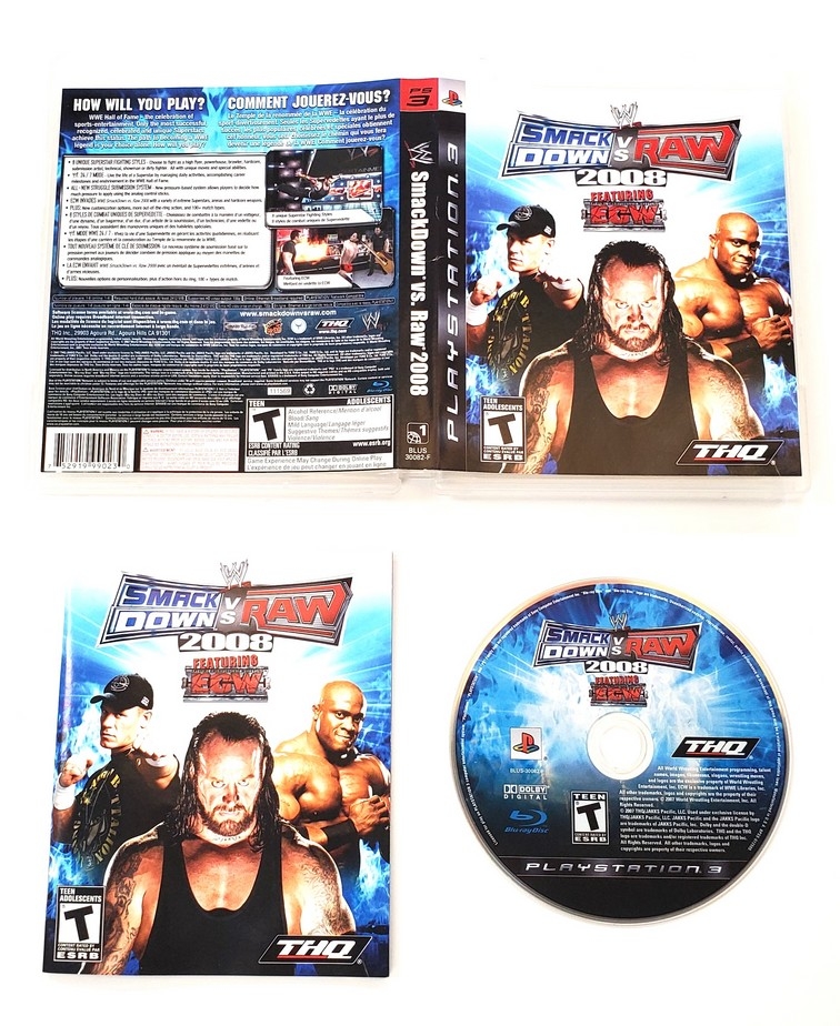 WWE: SmackDown vs. Raw 2008 (CIB)