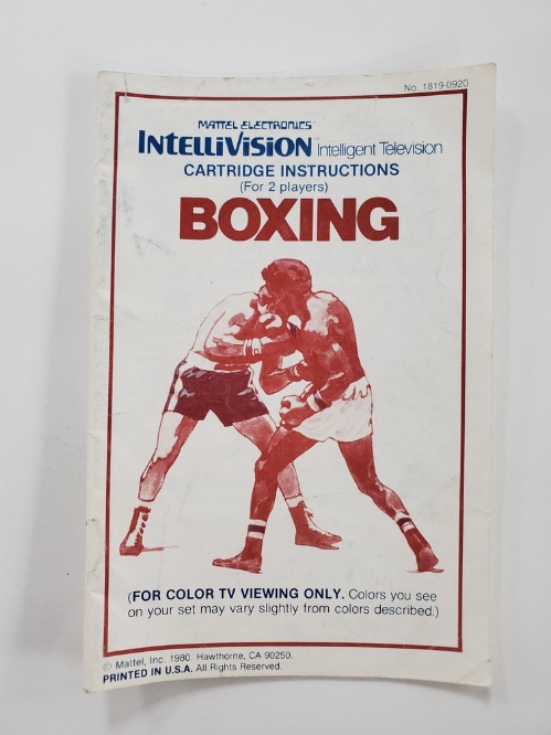 Boxing (I)