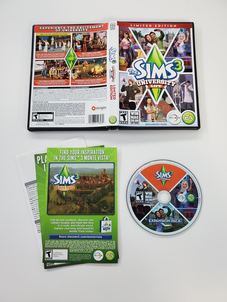 Sims 3: University Life, The (Limited Edition) (CIB)