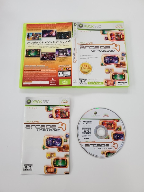 Xbox Live Arcade: Unplugged Volume 1 (CIB)