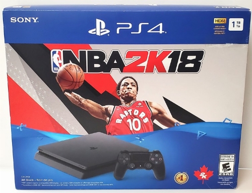 Playstation 4 Jet Black Slim 1TB (NBA 2K18 Bundle) (Model CUH-2115B) (CIB)