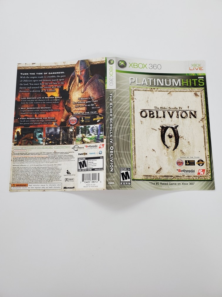 Elder Scrolls IV: Oblivion, The [Platinum Hits] (B)
