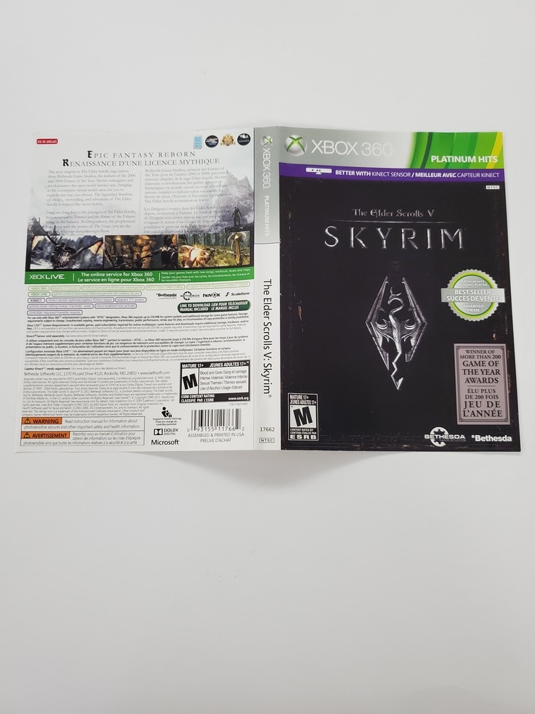 Elder Scrolls V: Skyrim, The [Platinum Hits] (B)