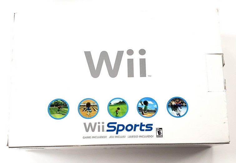 Nintendo Wii White + Wii Sports (Model RVL-001 USA) (CIB)