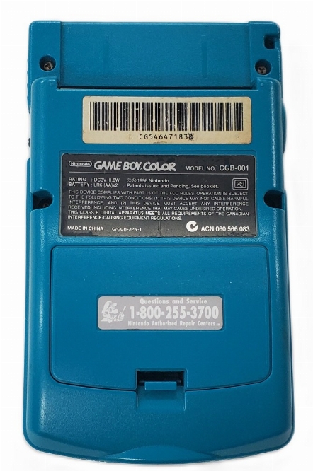 Game Boy Color Teal (Model CGB-001)