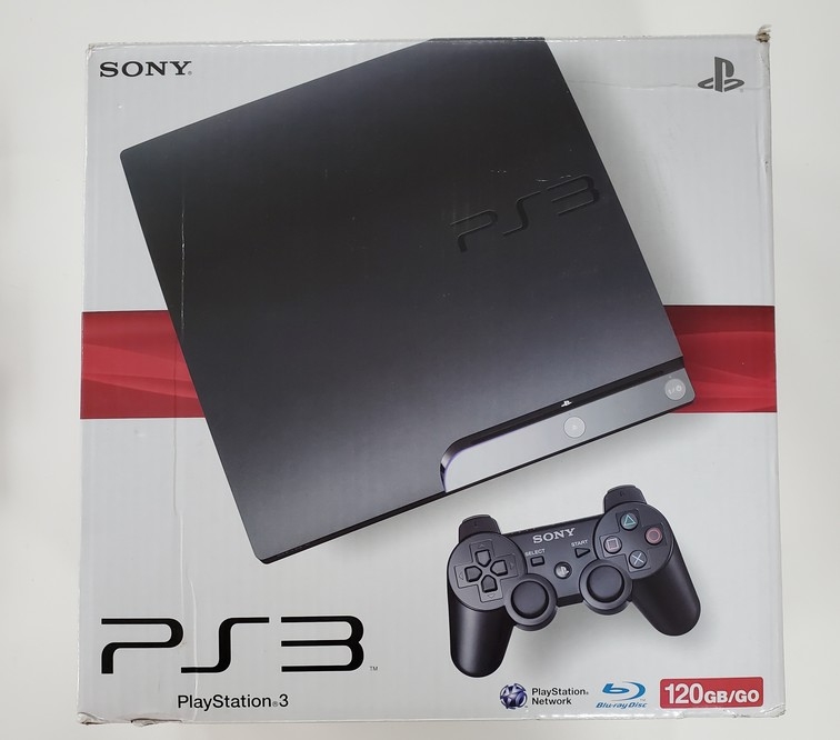 Playstation 3 Slim Black (120GB) (Model CECH-2001A)