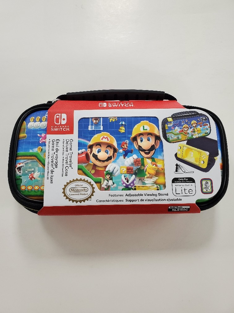 Super Mario Maker 2 Nintendo Switch Lite Game Travel Deluxe Case (NEW)