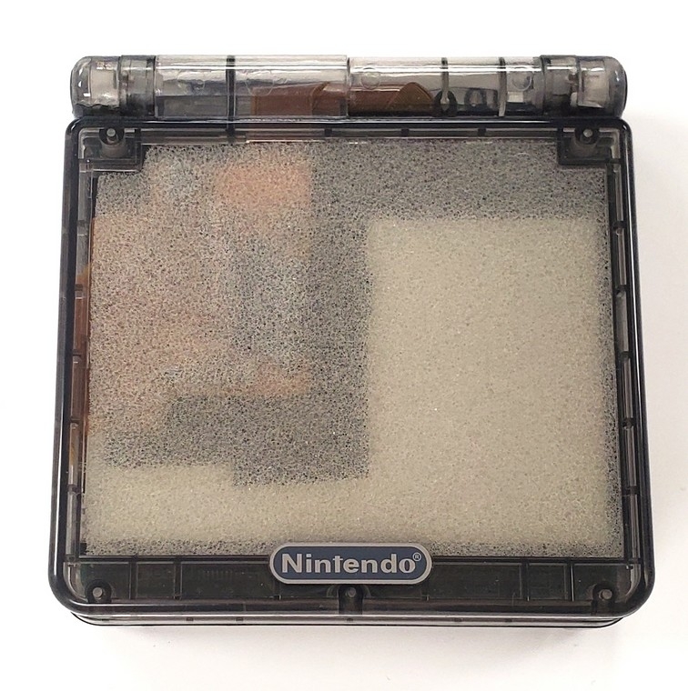 GameBoy Advance SP Clear Black (IPS Modding)