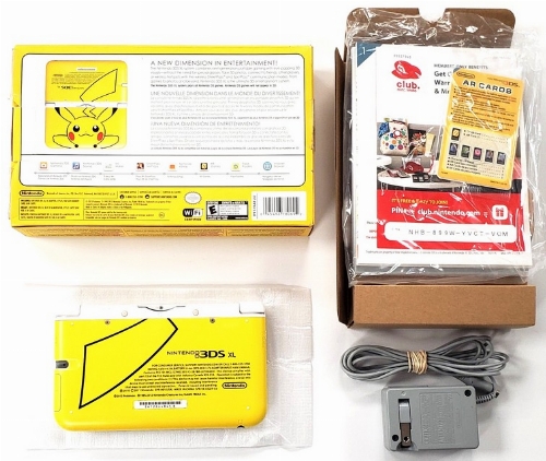 Nintendo 3DS XL (Pikachu Yellow Edition) (CIB)