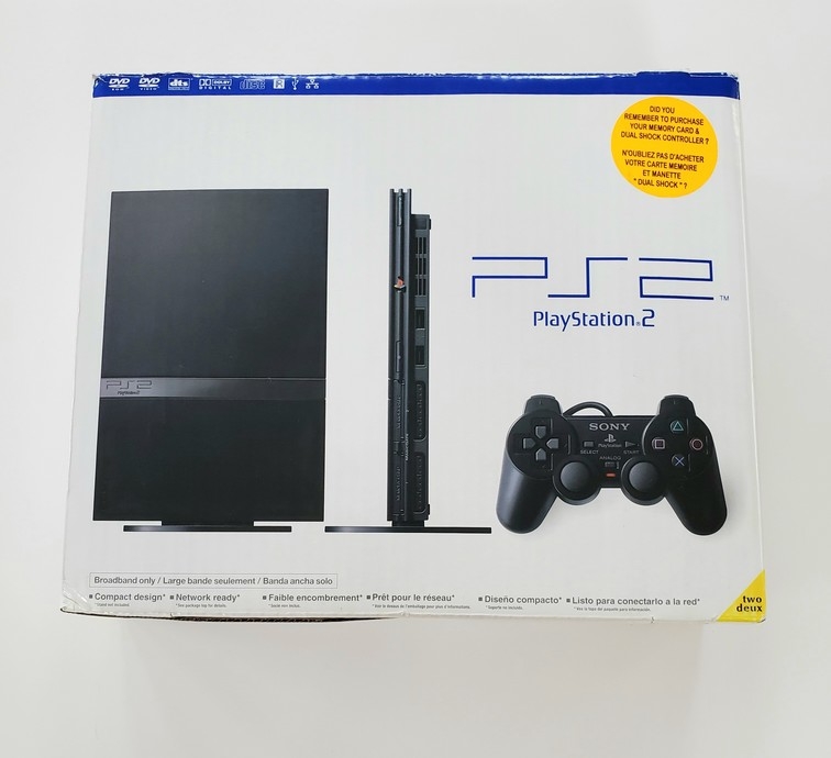 Playstation 2 Slim Black (Model SCPH-77001) (CIB)