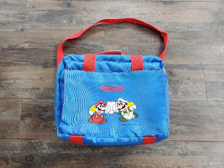 Super Mario Bros. 1990 Blue Travel Bag