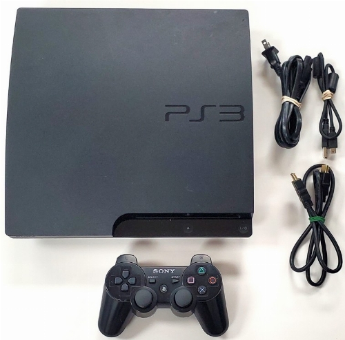 Playstation 3 Slim Black (320GB) (Model CECH-3001B)