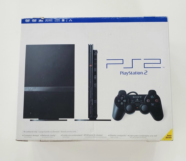 Playstation 2 Slim Black (Model SCPH-70001) (CIB)