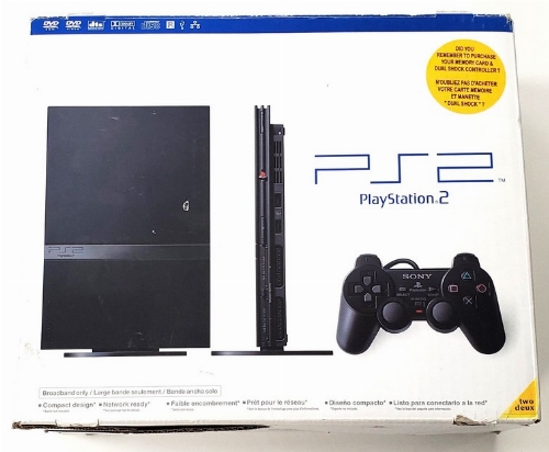 Playstation 2 Slim Black (Model SCPH-75001) (CIB)