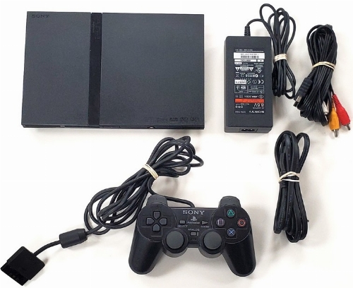 Playstation 2 Slim Black (Model SCPH-75001) (CIB)