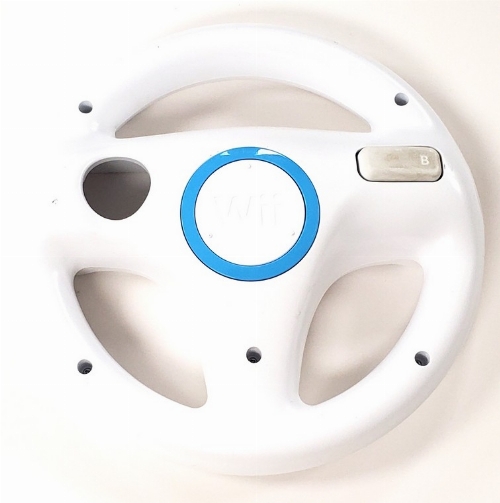 Nintendo Wii Official White Steering Wheel