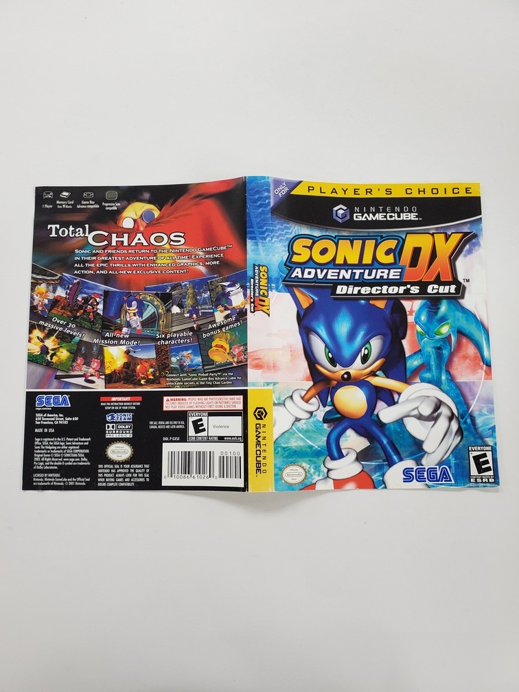 Sonic Adventure DX: Director's Cut (Player's Choice) (B)