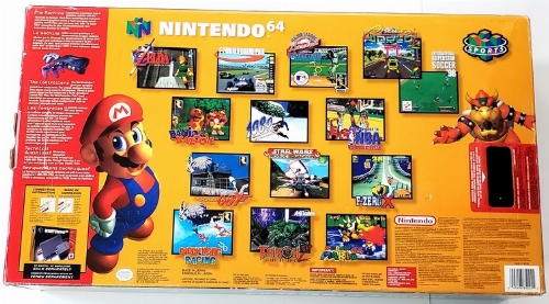 Nintendo 64 Charcoal w/ Atomic Purple Controller Bundle (CIB)