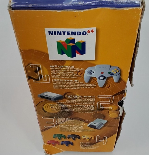 Nintendo 64 Charcoal w/ Atomic Purple Controller Bundle (CIB)