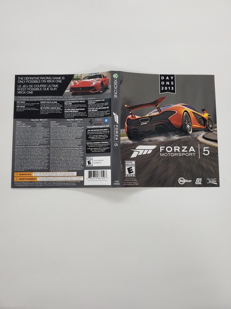 Forza: Motorsport 5 (Day One 2013 Edition) (B)