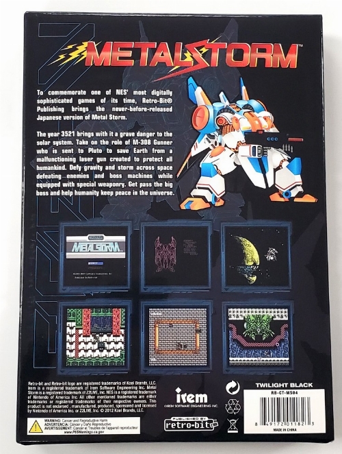 Metal Storm (Irem Retro-Bit Variant) (CIB)