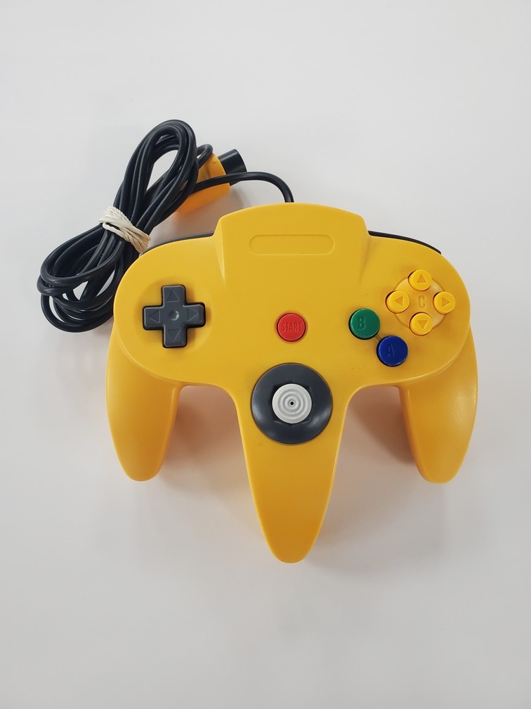 Old Skool Nintendo 64 Yellow Controller