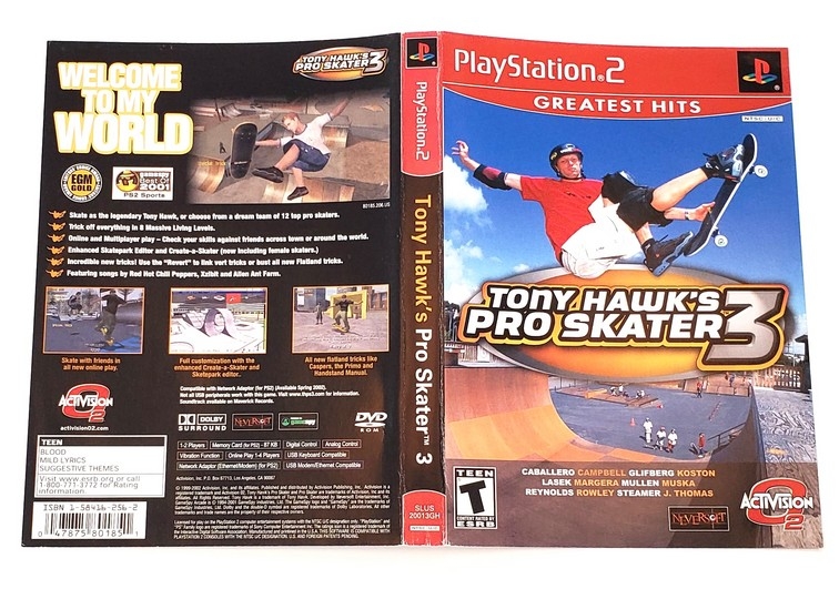 Tony Hawk's Pro Skater 3 [Greatest Hits] (B)