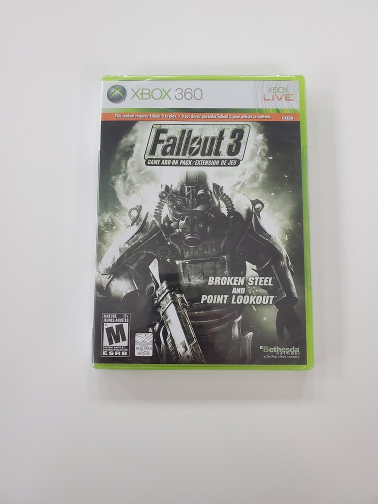 Fallout 3: Broken Steel & Point Lookout Add-On Pack (NEW)