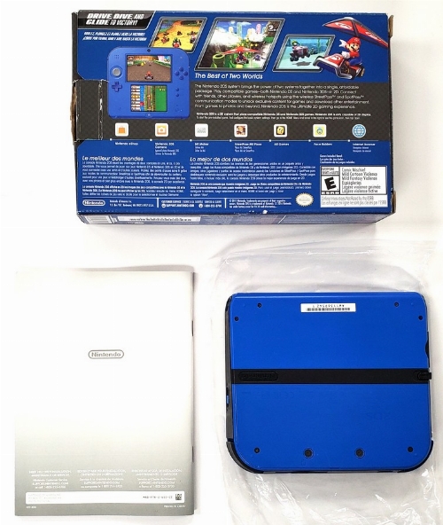 Nintendo 2DS - Electric Blue/Black (Mario Kart 7 Bundle) (CIB)