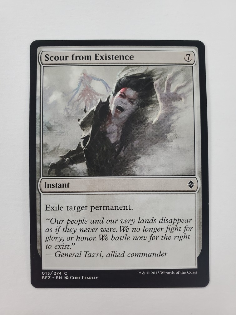 Scour from Existence