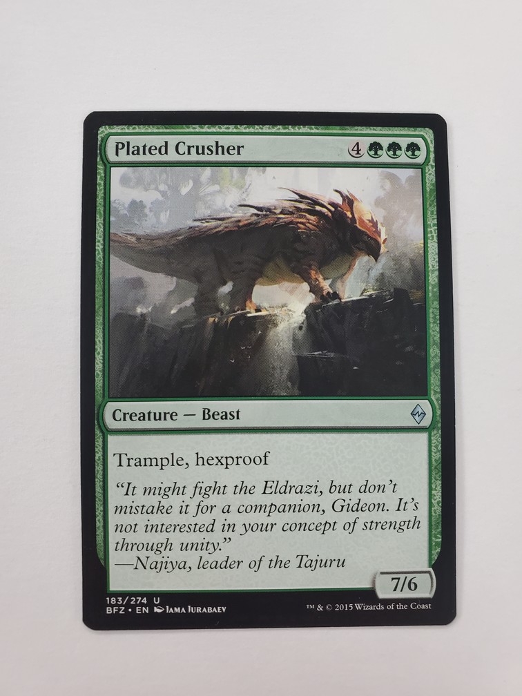 Plated Crusher