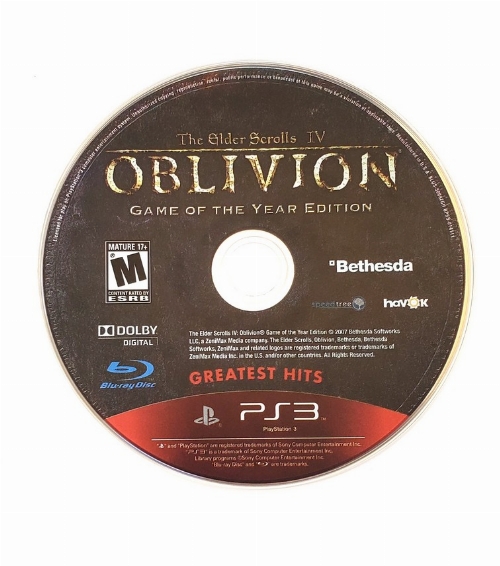 Elder Scrolls IV: Oblivion, The [Game of the Year Edition] (Greatest Hits) (C)