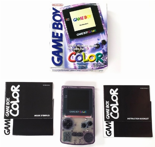 GameBoy Color - Atomic Purple (Model CGB-001) (CIB)