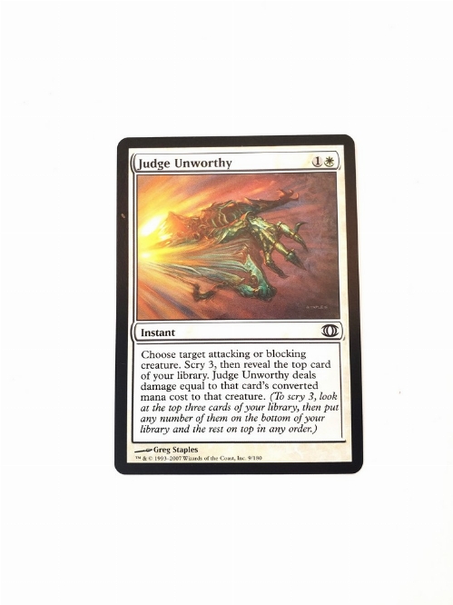 Judge Unworthy