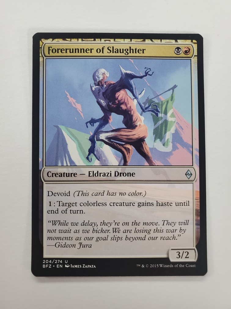 Forerunner of Slaughter