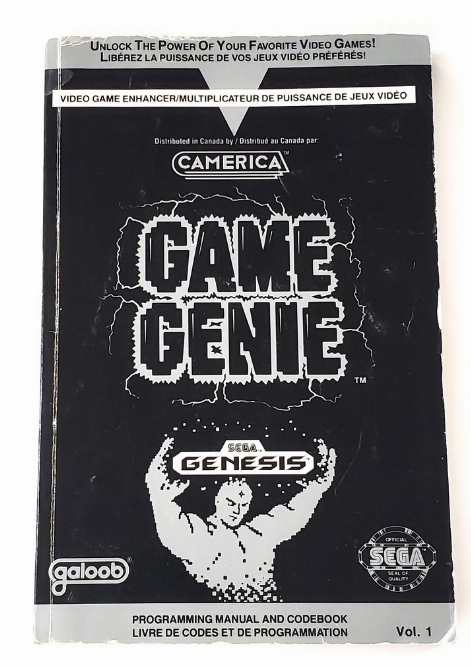 SEGA Genesis Game Genie Code Book (Vol.1)