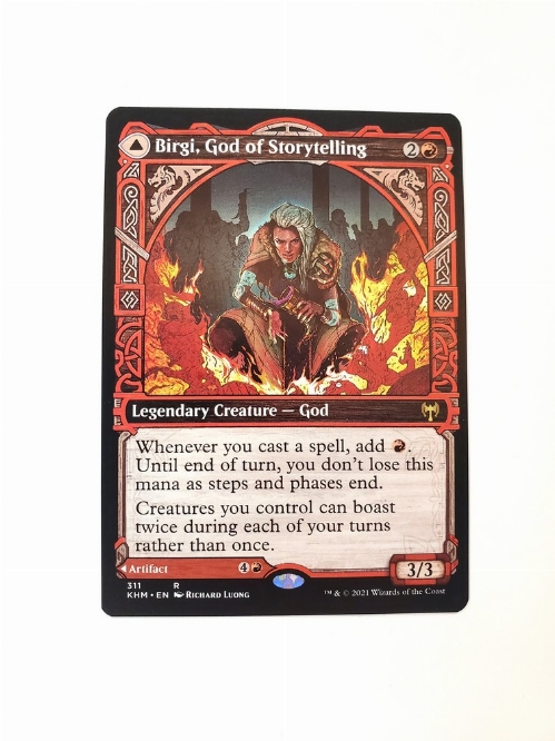 Birgi, God of Storytelling // Harnfel, Horn of Bounty (Showcase)