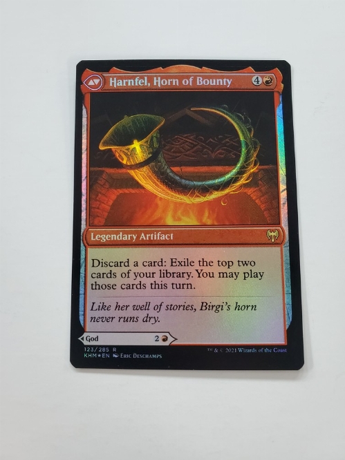 Birgi, God of Storytelling // Harnfel, Horn of Bounty (Foil)