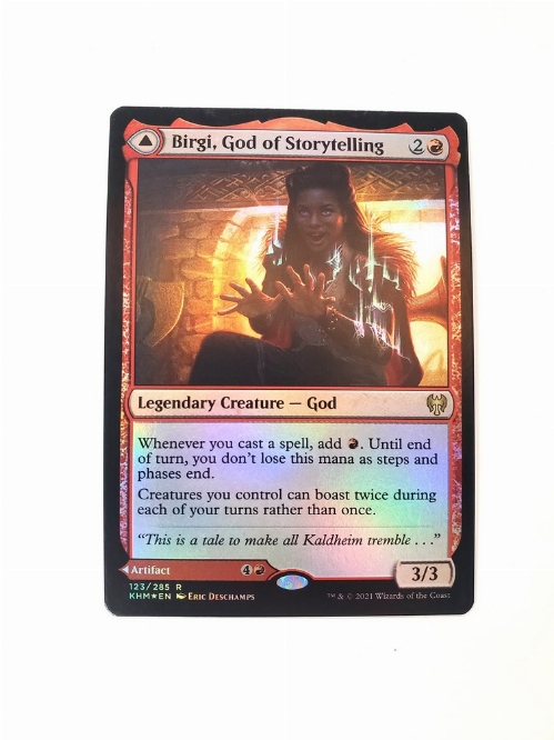 Birgi, God of Storytelling // Harnfel, Horn of Bounty (Foil)