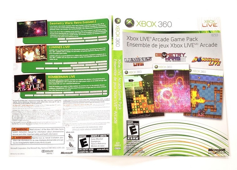 Xbox Live Arcade: Game Pack (B)
