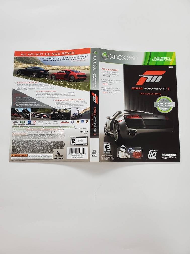 Forza: Motorsport 3 (Platinum hits) (B)