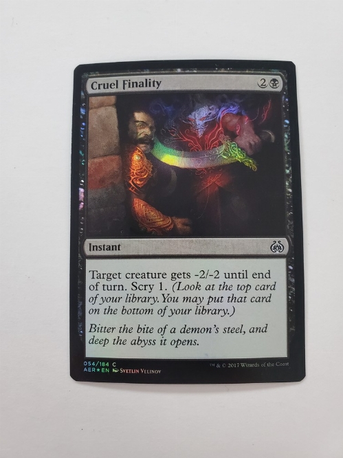 Cruel Finality (Foil)