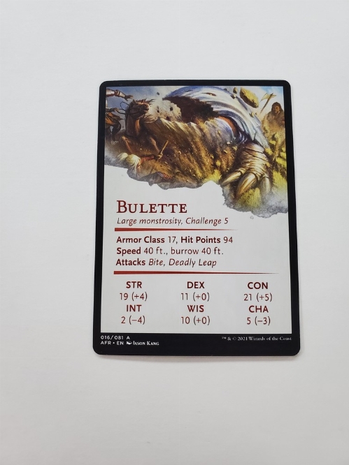 Bulette - Art Card