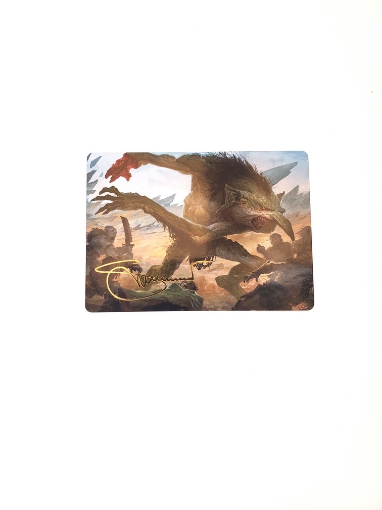 Loathsome Troll - Art Card (Gold-Stamped Signature)