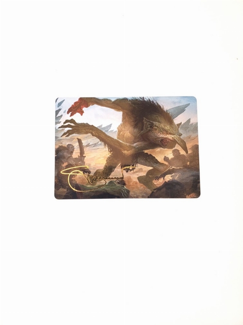 Loathsome Troll - Art Card (Gold-Stamped Signature)