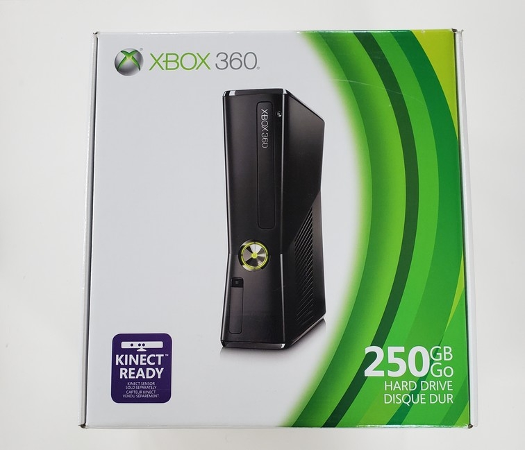 XBOX 360 (250GB) Slim Black (Model 1439) (CIB)